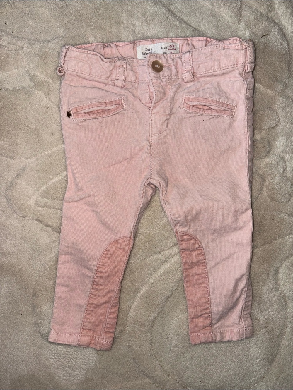 Zara  Pink Girls' Corduroy Jeans